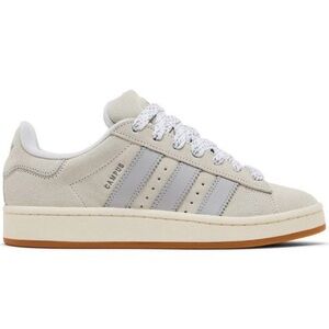adidas Campus Suede Low Sneaker in Light Grey and Cream